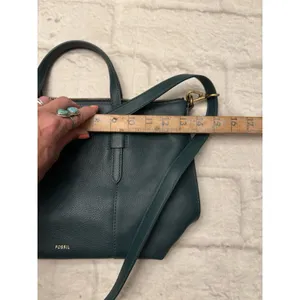 Fossil Skylar Satchel Crossbody Green Leather Handbag $198‎ F thumbnail 5