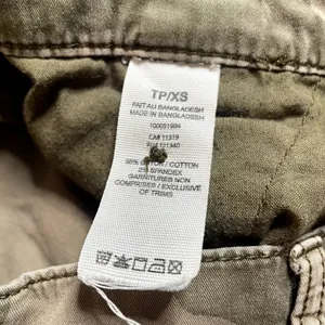 Garage Camo Cargo Jogger Pants Green Brown XS Elastic Waist‎ Casual Streetwear thumbnail 4
