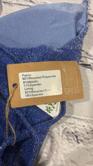 NWT Berlook Metalic Cut Out Swimsuit Size XL. thumbnail 4