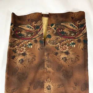 Requirements Size 12 Midi Skirt Brown Paisley Western Country Boho Witchy 1101 thumbnail 7