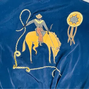 Vintage monaliza long sleeve full zip western theme cowboy / cowgirl jacket OS thumbnail 5