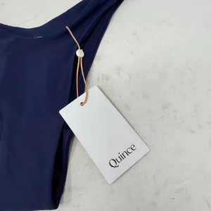 Quince Italian High Leg Bikini Bottom Deep Navy‎ NEW Womens XS thumbnail 4