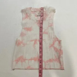 Aerie Pink Tie Dye Ribbed Tank Top Small Soft Girl Coquette Y2K thumbnail 5