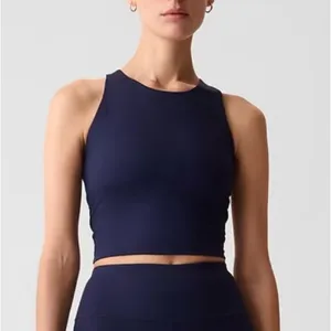 Gap GapFit High-Neck Brami Bra Cami Tank XL Navy Blue NEW thumbnail 2