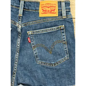 Levis High Rise Jean Shorts Size‎ 28 Distressed Cut Off Denim Micro Mini Bootie thumbnail 9