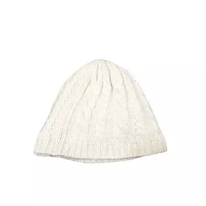 The North Face Spell Out Wool Cable Knit Beanie Hat Chunky Winter Cap thumbnail 6