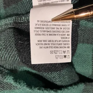 American Eagle Button Up Shirt Women XL Green Buffalo Plaid Peplum L/S Boho Chic thumbnail 10