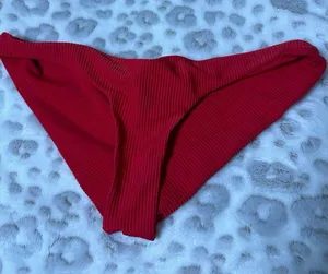 Frankie’s bikinis red bikini bottoms thumbnail 1