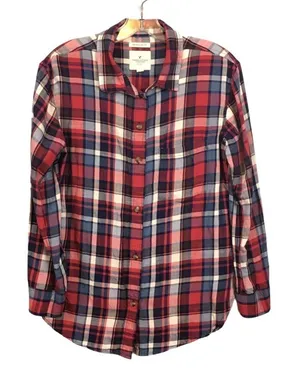 AMERICAN EAGLE Plaid Button Down Shirt Lightweight thumbnail 1