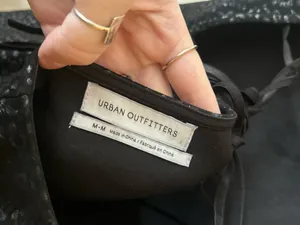 Urban Outfitters Leopard Textured Strappy Back Mini Dress‎ Cheetah Black Medium thumbnail 7