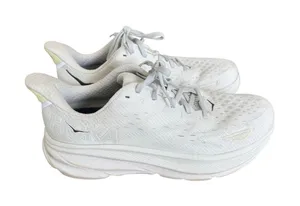 HOKA Clifton 9 Women’s 10.5 B White Running Walking Shoes Sneakers Gym Sneakers thumbnail 1