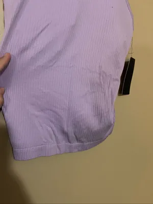 90 Degrees Purple Rib Seamless Tank Top Woman’s Size Medium New With Flaws thumbnail 2