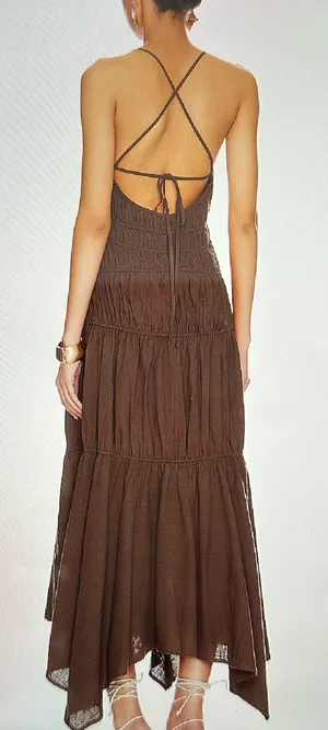 Revolve Tahlia Dress SNDYS Brown thumbnail 9