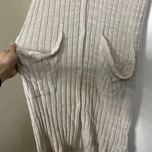 FREE PEOPLE tan knit long lightweight ribbed duster cardigan sweater size XS thumbnail 4