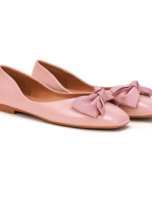 C. Paravano Bow Ballerina Flats (Eva) Pink Size 6 thumbnail 2