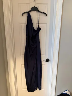 Lulus Maxi Dress Navy Blue  thumbnail 3