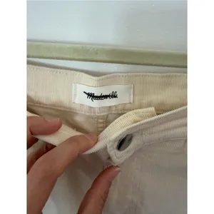 Madewell Cream The Petite Wide-Leg Pant in Corduroy 28P thumbnail 4