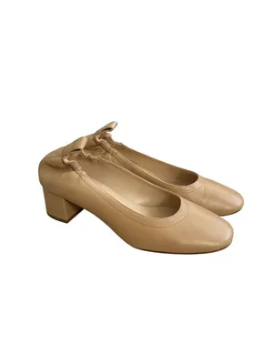 EVERLANE Beige Leather Block Heels Size US 6 thumbnail 4