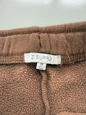 Z Supply Wide-Legged Brown Sweats Size Medium thumbnail 5
