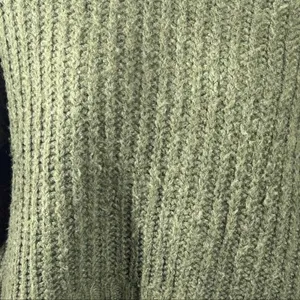 American Eagle Dark Green Chunky Knit Sweater | Small | Cropped Oversized Fit thumbnail 8