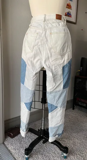 BDG High Waist Patchwork Mom Jeans thumbnail 2