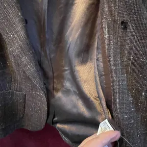 Benetton Italy Brown Tweed jacket size 12 (48) thumbnail 3