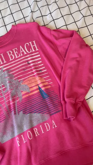 Hollister Miami Pink Sweatshirt. thumbnail 4