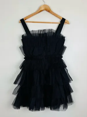Storia black tulle ballet inspired mini dress. NWT. Size S thumbnail 3