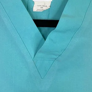 Uniform Advantage UA Scrubs V-Neck Solid Blue Scrub Top Shirt Size XS thumbnail 6