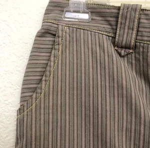 Vintage American Eagle Striped Pink & Brown Striped Midi Skirt thumbnail 5