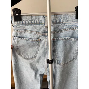 Revice Denim Venus Asymmetrical Crossover High Rise Straight Leg Jeans 27 Light thumbnail 10