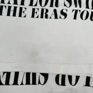 Taylor Swift Eras Tour Concert Tee Albums Official Merch White Top Size XS FLAWS thumbnail 11