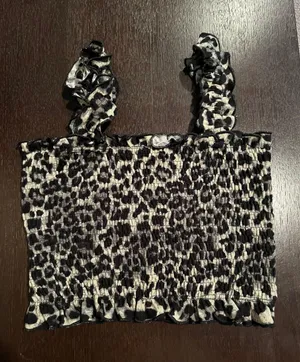 Wild Honey Cheetah Crop Top thumbnail 1