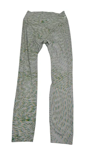 Gymshark Womens XL Grey Green Yellow Swirl Print High Waisted Leggings thumbnail 1