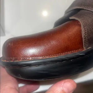 NAOT Avignon Everyday Clog Luggage Brown / Mine Brown Leather Strap 9 EXC COND thumbnail 13