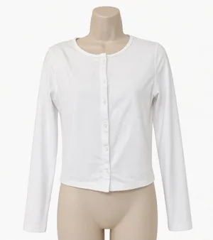 Lot of 2 CRZ YOGA Cloud Jersey Button Cardigans Size S White & Mojave Tan thumbnail 1
