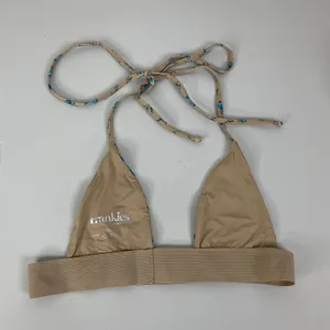 Frankies Bikinis Blue Floral Bikini Top‎ Size Medium thumbnail 2