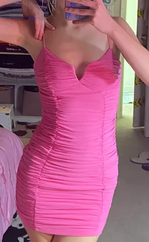 pink dress Blue thumbnail 1