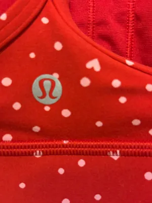 Lululemon Flow-Y Bra Nulu *Light Support A-C Cups Size 4 in Heart Scatter thumbnail 2