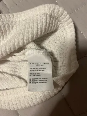 White American Eagle Waffle T Shirt thumbnail 4