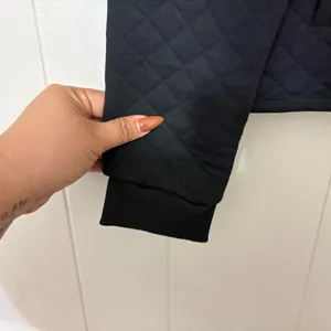 Marine Layer Corbet Quilted Bomber Jacket Black Size M Lightweight Zip Up thumbnail 11