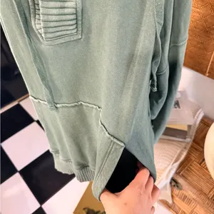 Aerie Green Hooded Sweater thumbnail 4