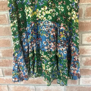 Anthropologie Robin Tiered Floral Flutter Sleeve Dress XS Garden Cottagecore thumbnail 5