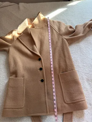 Veronica Beard Bjorn Belted Wool Coat Camel Tan Medium thumbnail 8