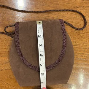 Vintage Brown Suede Mini Shoulder Bag thumbnail 6