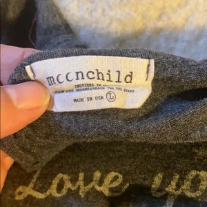 Moonchild Gray I Love You T-Shirt Size Large thumbnail 4