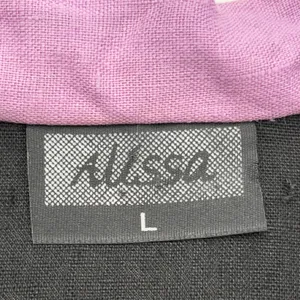 Vintage Alissa Linen Button Up‎ Top Women Large Coastal Artsy Indie Resort thumbnail 11