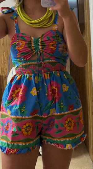 Umgee Romper Floral thumbnail 2