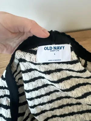 black and white striped cardigan old navy thumbnail 4