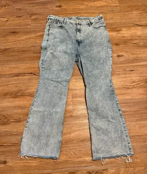 Light Wash Flare Jeans Size 18 thumbnail 2